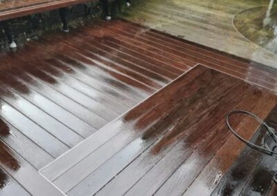 wooden decking pressure wash Consett Durham