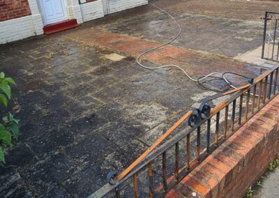 before backyard pressure wash County Durham